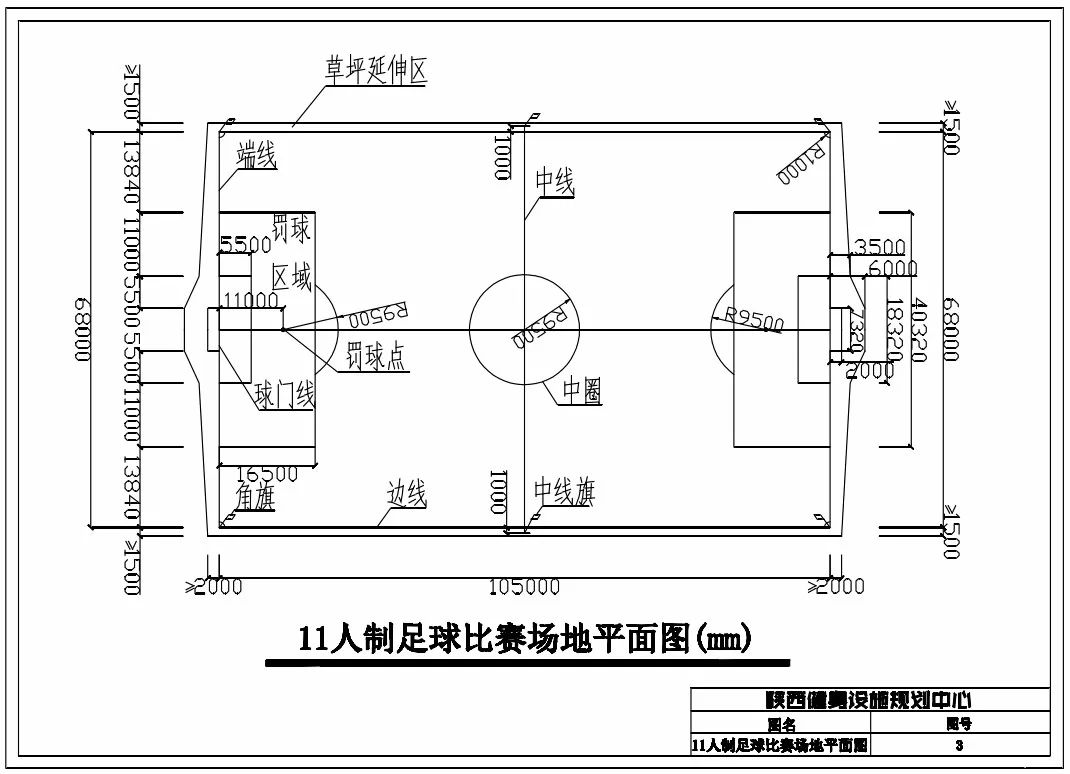 小足球场地标准尺寸图及设计指南