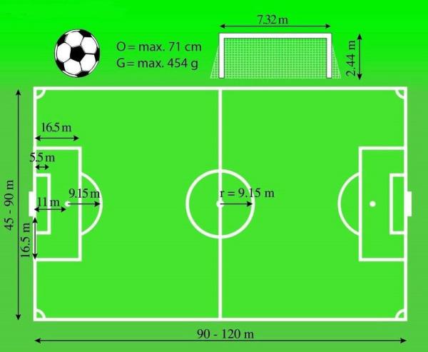 标准足球场的面积与规格